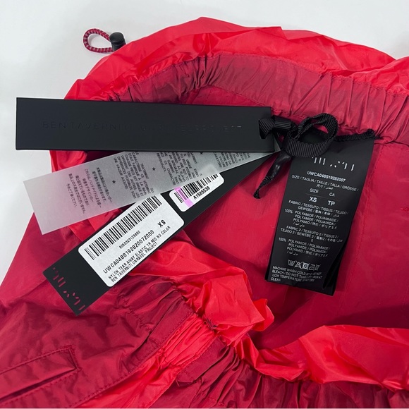 NWT $782 Ben Taverniti Unravel Project Red Windbreaker Track Pants XS - Picture 8 of 10